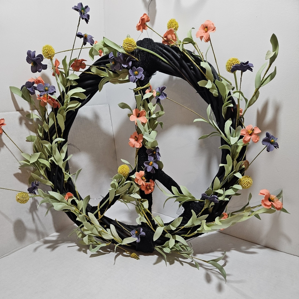 Floral Wreath with Greenery